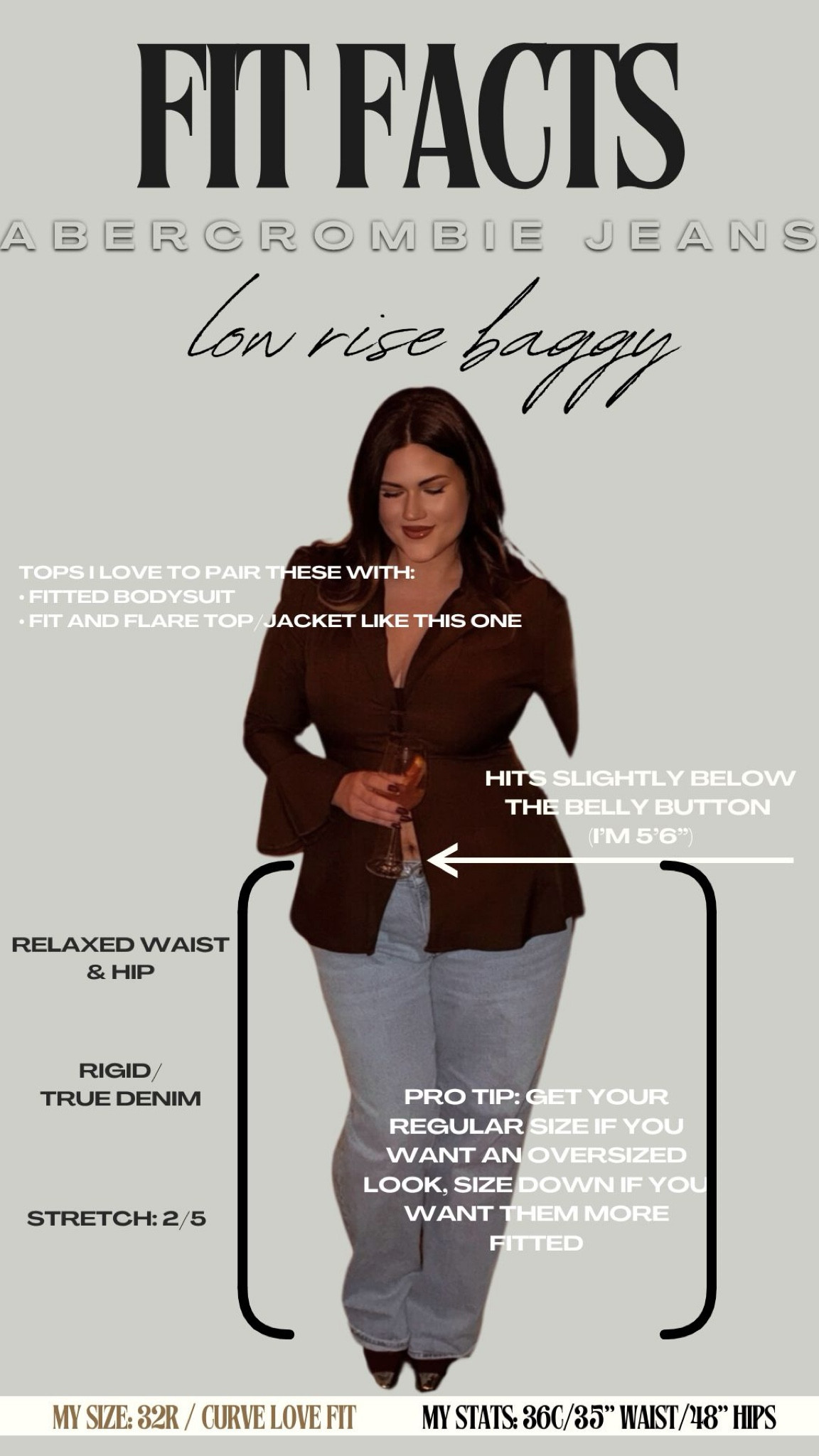 Fits and tips for the Abercrombie Low Rise Baggy Jeans 🤍

#LTKMidsize #LTKMostLoved #LTKStyleTip