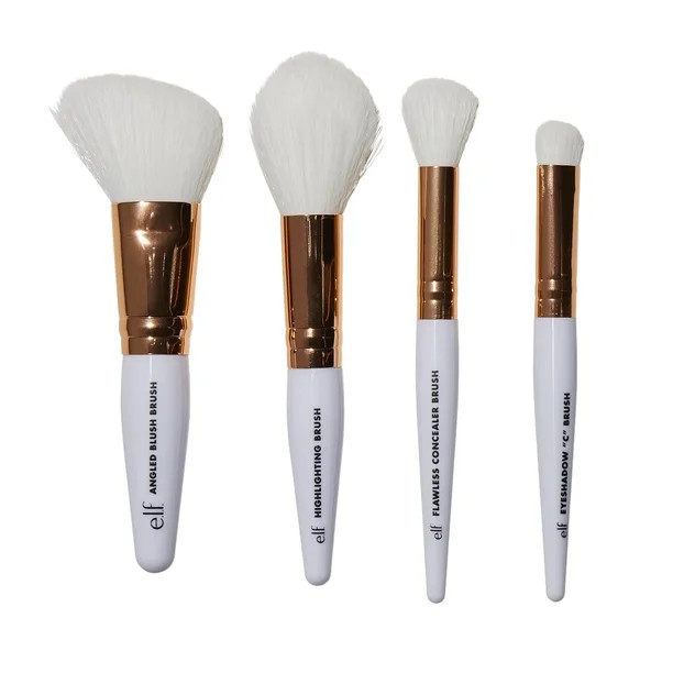 e.l.f. Cosmetics Rose Gold Travel Brush Kit - Walmart.com | Walmart (US)