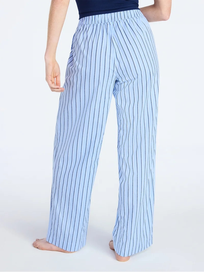 Joyspun Women's Poplin Sleep Pants, 30'' Inseam, Sizes XS-3X | Walmart (US)