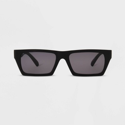 Men's Shiny Plastic Rectangle Sunglasses - Original Use™ Black | Target