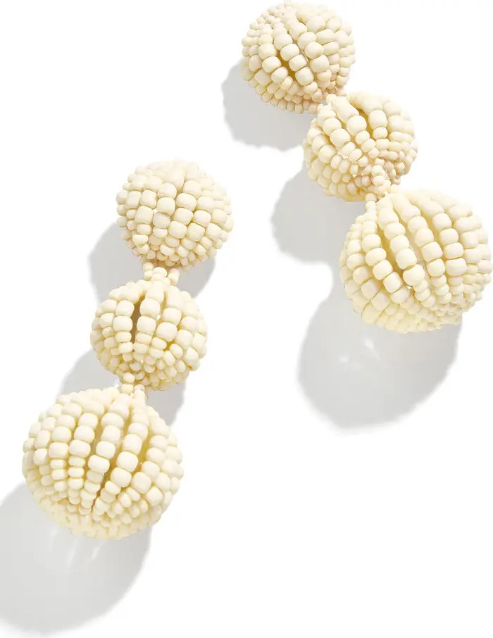 BaubleBar Skylar Triple Beaded Drop Earrings | Nordstrom | Nordstrom