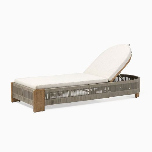 Porto Outdoor Chaise Lounge | West Elm (US)