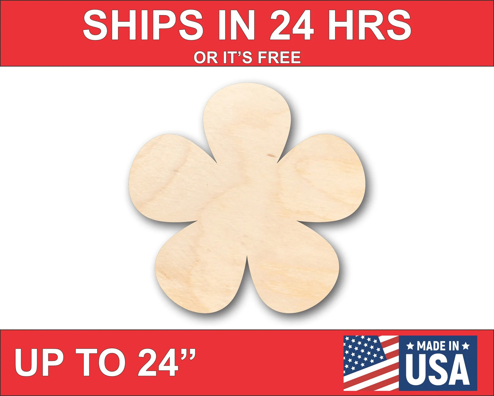 Unfinished Wooden Flower Shape  Spring  Craft  up to | Etsy | Etsy (US)