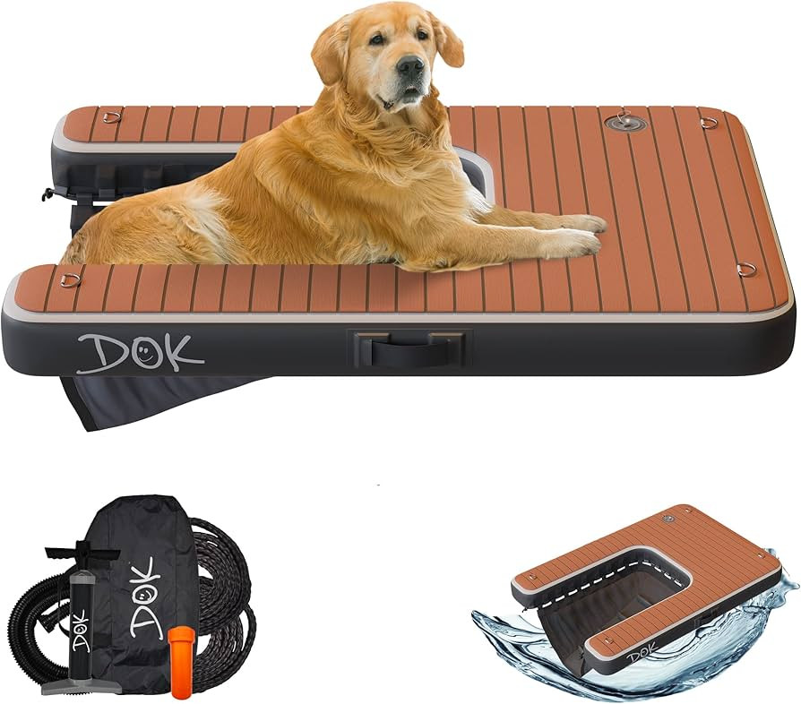 DOK Dog-DOK Inflatable Dock Platform: Safe & Easy Water Access for Dogs Up to 230 lbs; Floating N... | Amazon (US)
