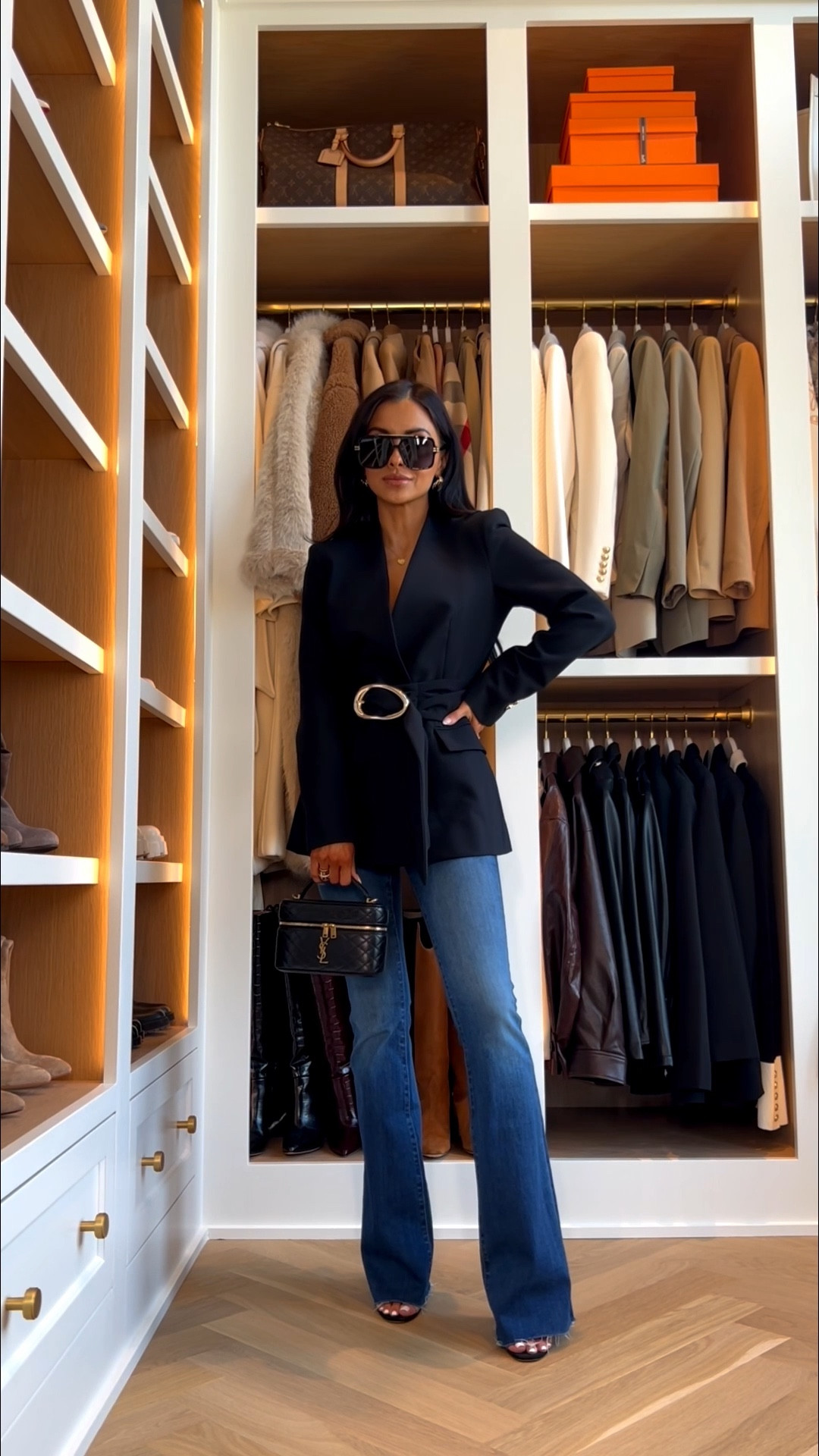 Business casual work outfit idea
Zara blazer wearing an XS
Veronica Beard denim wearing a 24 
Amazon sunglasses 



#LTKOver40 #LTKWorkwear #LTKPetite