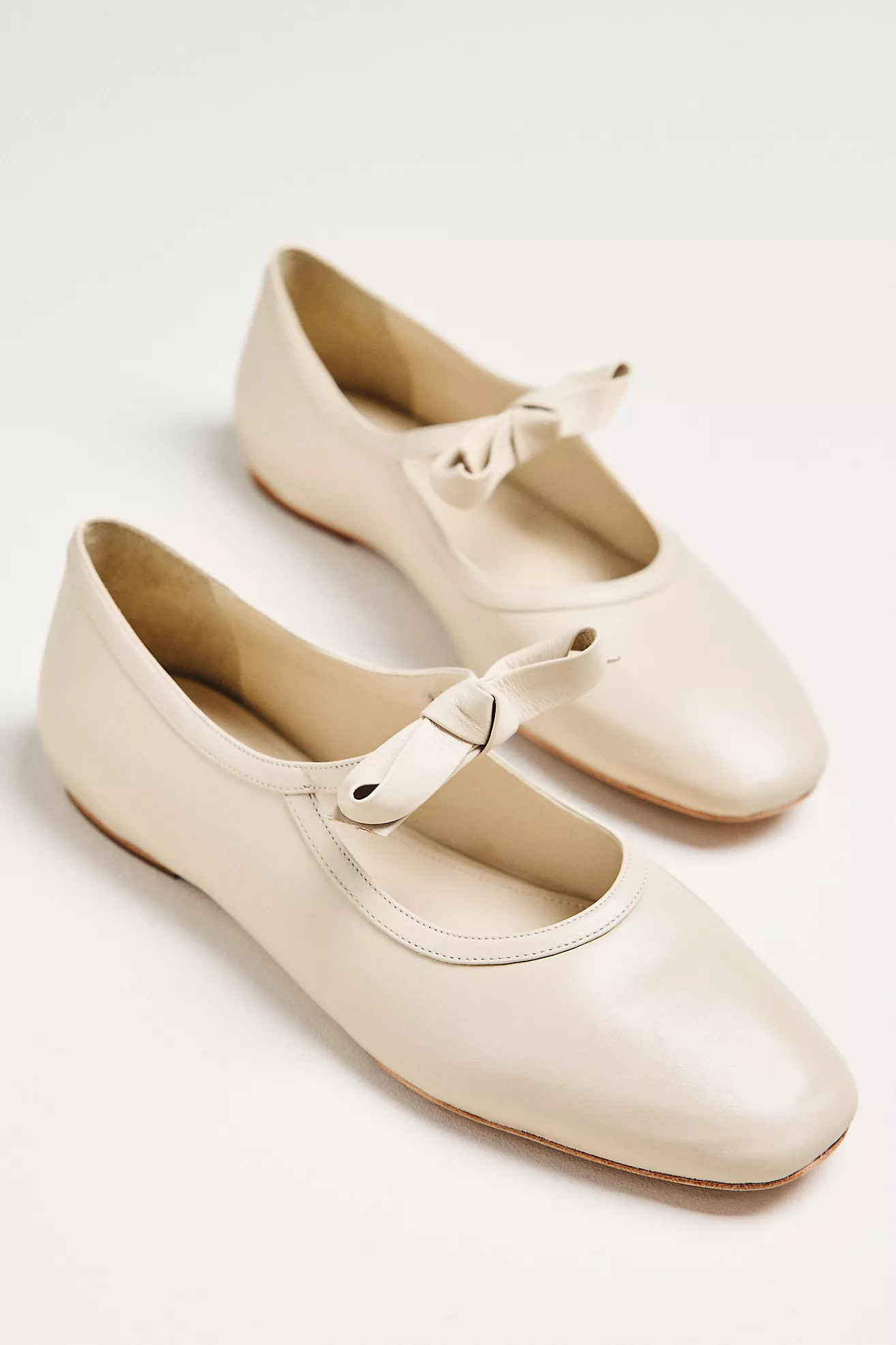 Maeve Knotted Bow Mary Jane Flats | Anthropologie (US)