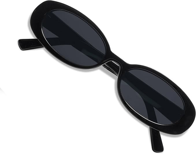 VANLINKER Polarized Retro Oval Sunglasses for Women and Men Small 90s Style VL9580 | Amazon (US)