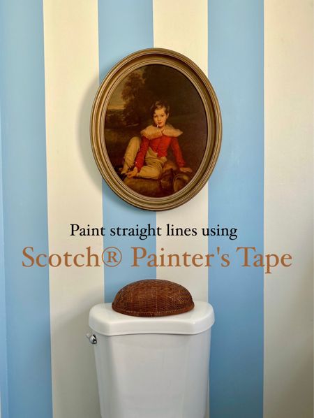 Painted wallpaper using scotch painters tape
