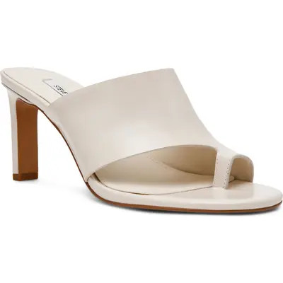 Steve Madden Valentin Slide Sandal in Black Leather at Nordstrom, Size 8 | Nordstrom