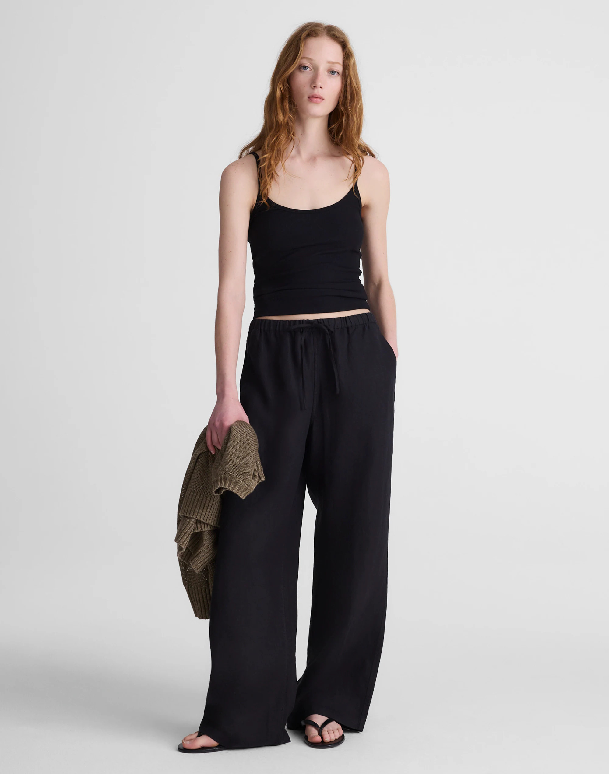 Pull-On Pants in 100% Linen | Madewell