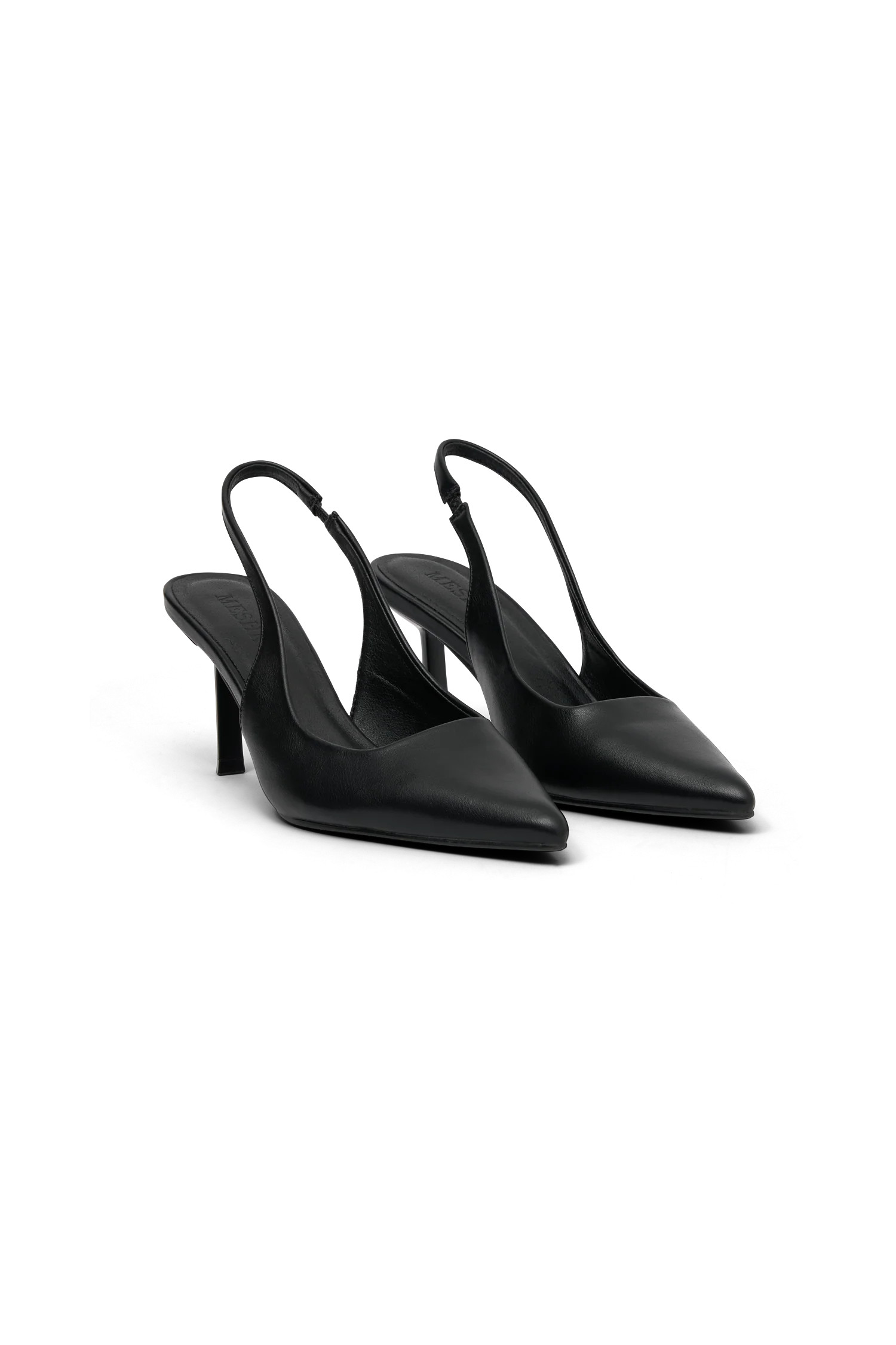 Dasha Sling Back Heels - Black | MESHKI US