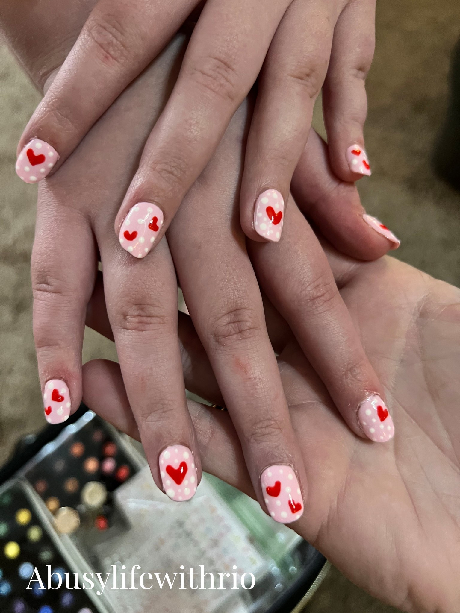 DIY nails at home - valentine nails at home 



#LTKValentine