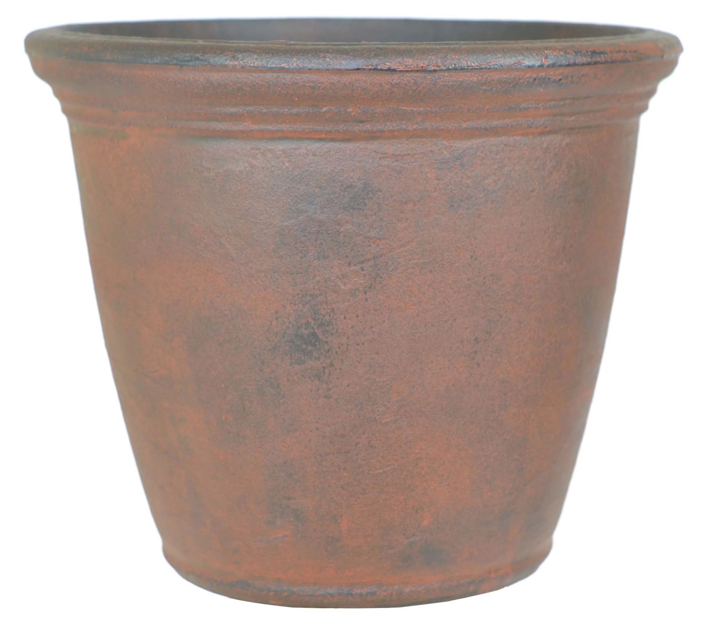 Better Homes & Gardens 16in Pixie Resin Planter, Rust | Walmart (US)