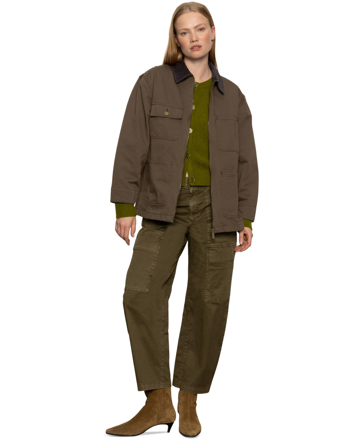 Sanctuary Women's Barn Jacket - Burnt Olive | Macy's
