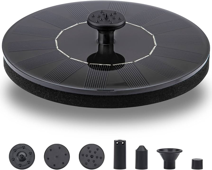 LAWOHO Solar Fountain Pump 1.5W Upgraded Submersible Solar Water Fountain Panel Kit for Bird Bath... | Amazon (US)