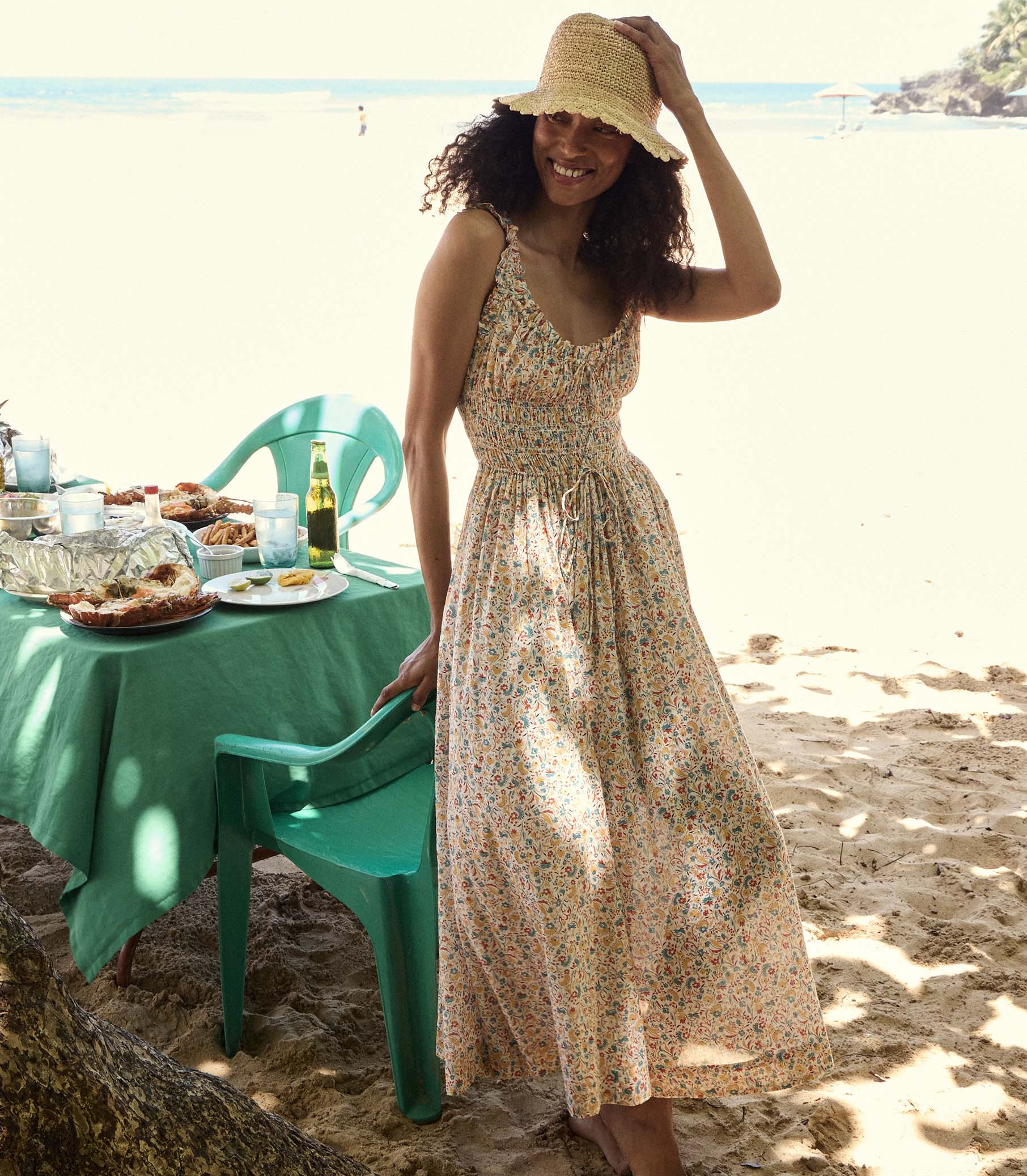 Emmaretta Dress - Wild Clover Floral | DÔEN | DOEN