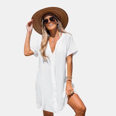 Women's V Neck Shirt Cover Up Dress - Cupshe | Target