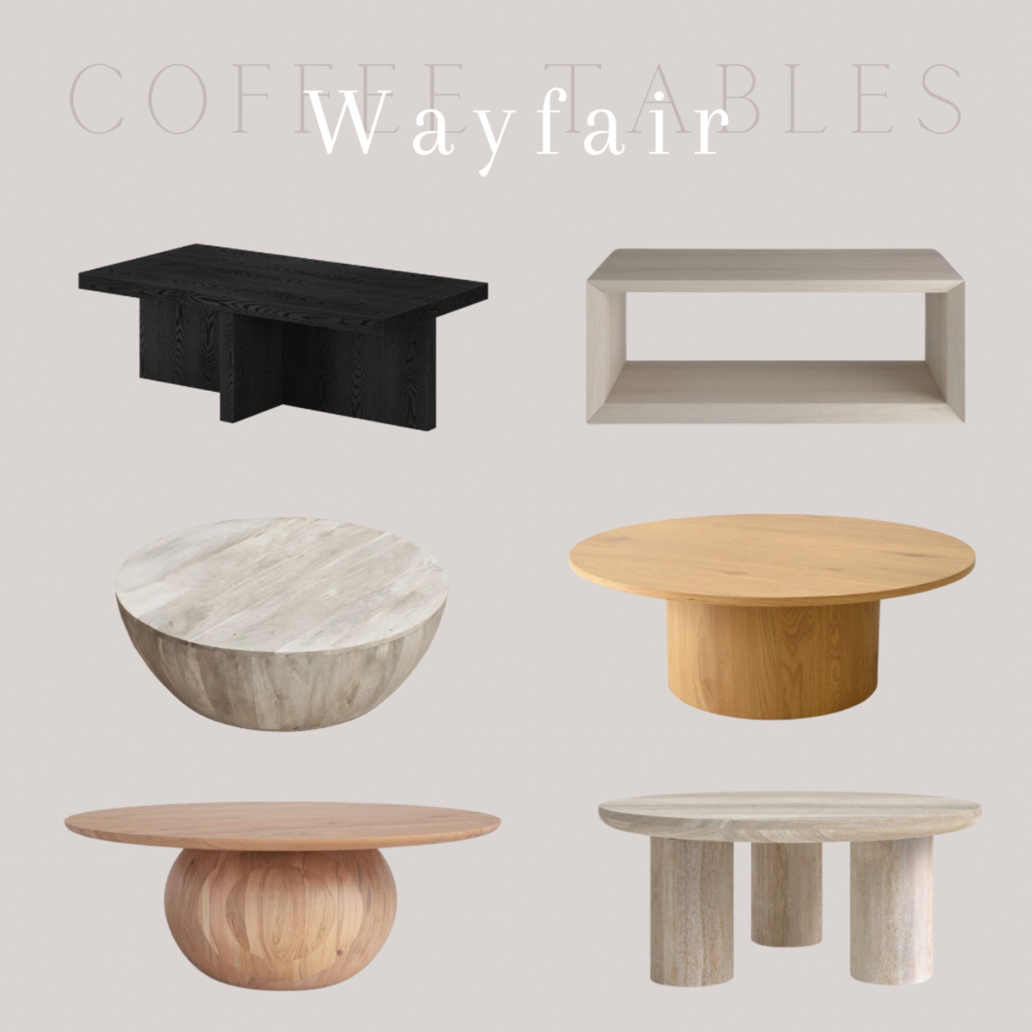 Wayfair - coffee tables 


Round coffee table, wood coffee table, black coffee table, organic modern, living room furniture, home decor 


#wayfair #labordaysales 

#LTKSaleAlert #LTKHome