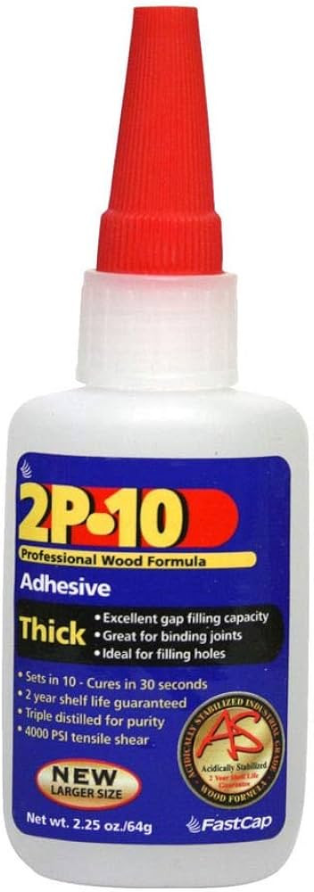 FastCap 2P-10 Professional Thick Wood Adhesive Glue - Ideal for Wood Works - All Purpose Applicat... | Amazon (US)