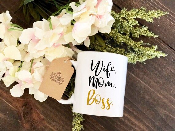 Wife Mom Boss Mug Boss Man Boss Woman Boss Lady  Custom | Etsy | Etsy (US)