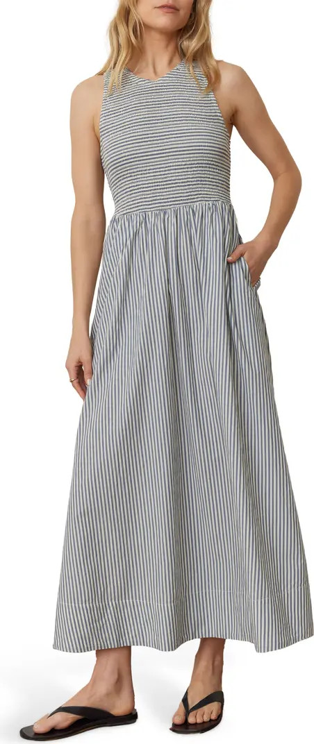 Darcy Sleeveless Smocked Midi Dress | Nordstrom