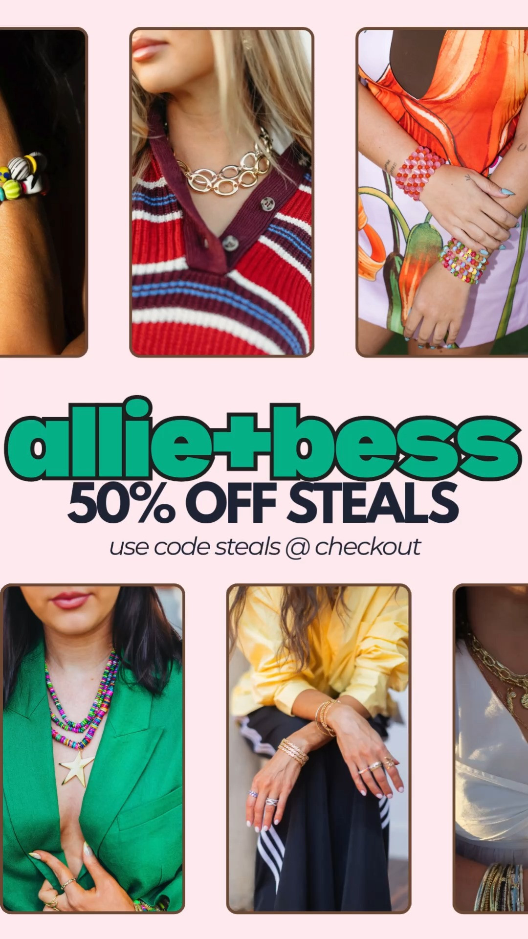 The Allie + Bess Steals Collection is 50% OFF 🤩✨ Use code **STEALS** at checkout to snag your favorites for half off! Such a good time to stock up on the cutest A+B pieces 💕 

 #LTKootd #LTKSeasonal #LTKSaleAlert