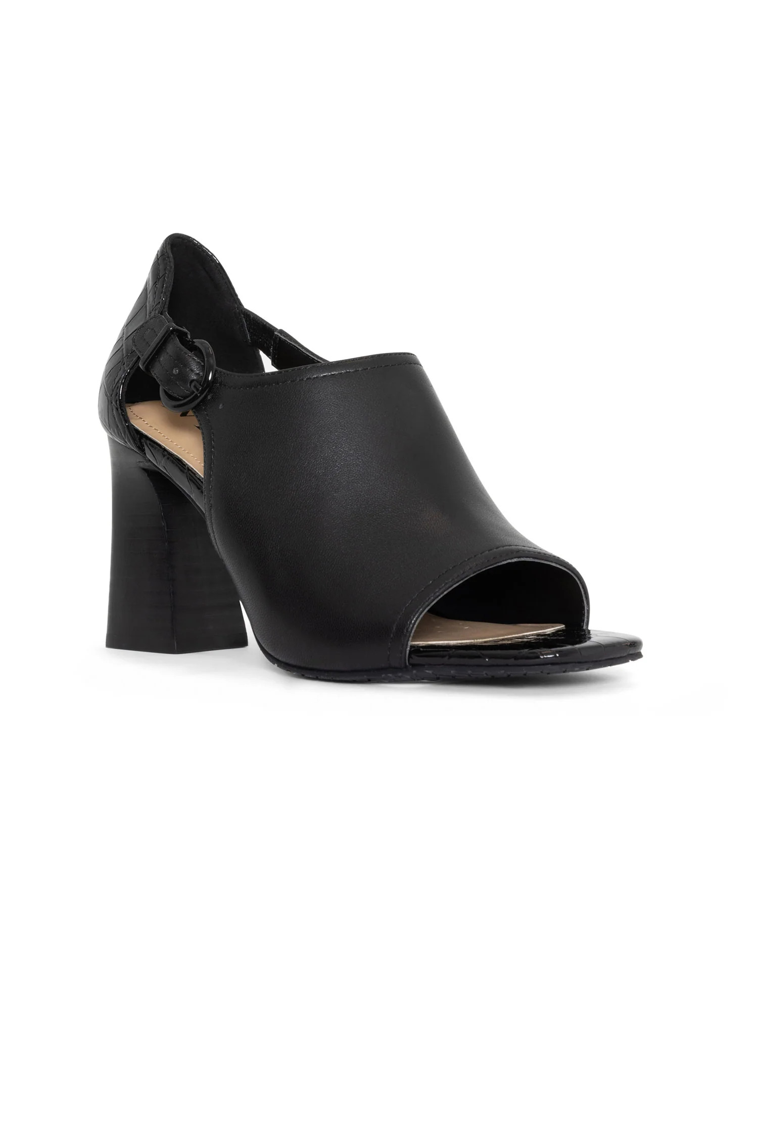 Larlie Block Heel Sandals - Black | NYDJ