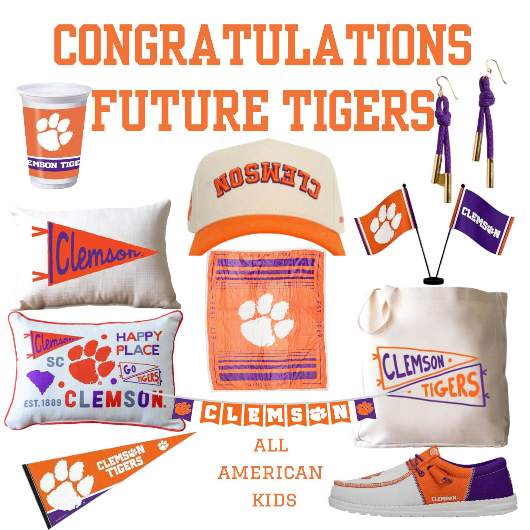 🐾 Calling all Clemson fans! 🧡 Whether you're celebrating college decision season or gearing up for game day, these Clemson Tiger must-haves are perfect for showing school spirit. From apparel to accessories, plus fun goods for bed parties and dorm vibes, find the best gifts for future Tigers and alumni! 🐅 #ClemsonTigers #CollegeDecisionSeason #ClemsonMerch #FutureTiger #DormDecor 

  

#LTKGiftGuide #LTKGiftGuide #LTKU #LTKFamily