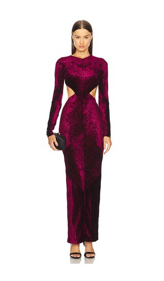 x REVOLVE Spencer Gown in Oxblood Red | Revolve Clothing (Global)