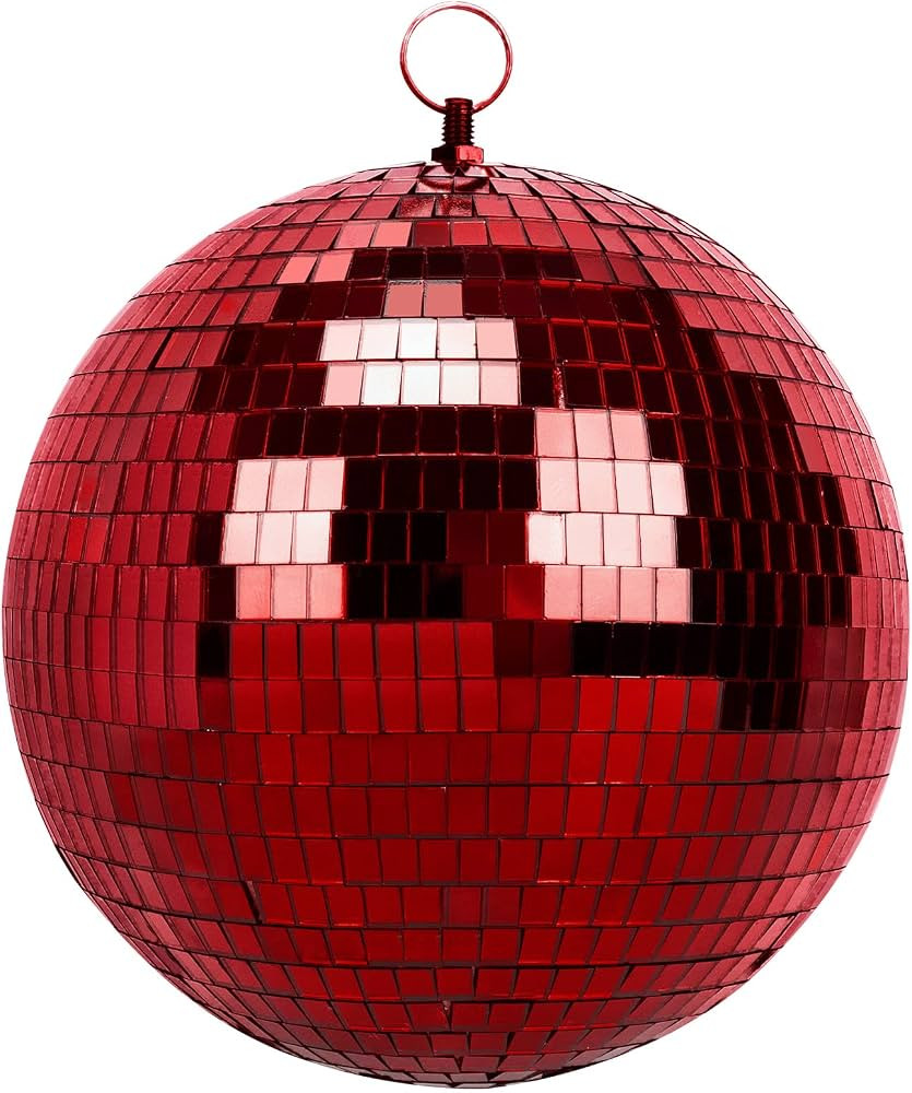 8 Inch Mirror Ball for Disco DJ Club Party Wedding Home Decor, Muscab Disco Ball with Hanging Rin... | Amazon (US)