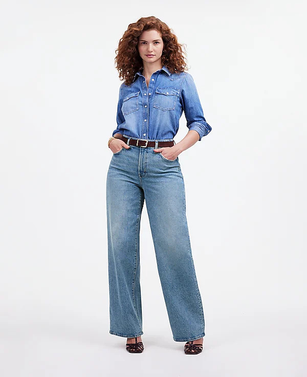 The Curvy Perfect Vintage Wide-Leg Jean | Madewell | Madewell