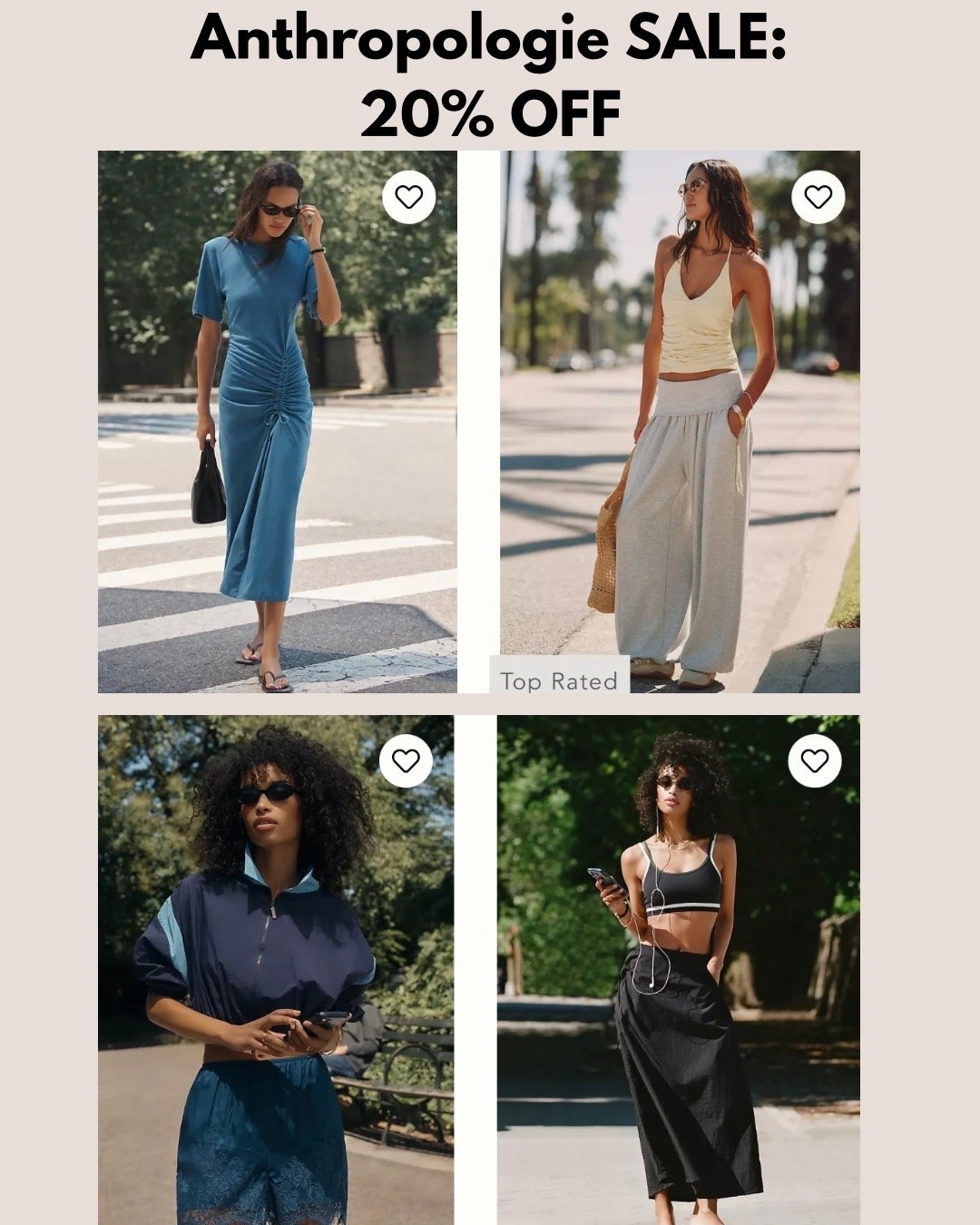Limited Time SALE now at Anthropologie ‼️ Save 20% OFF with Promo Code ANTHRO20 at Checkout on orders over $100 ‼️ Love the Matching Sets!!

#LTKootd #LTKSaleAlert #LTKgrwm
https://liketk.it/6gUjf