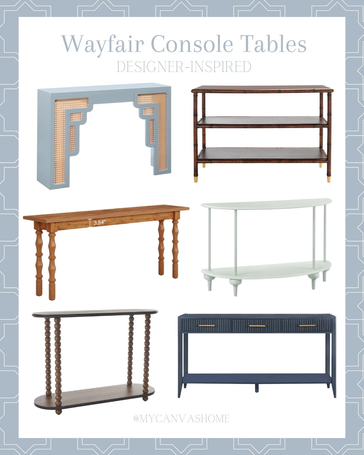 Love these unique and beautiful console tables! They look very high end but come at such reasonable prices @wayfair

#wayfair is having their Black Friday in July sale from 7/24 - 7/28 where there is up to 80% off and free shipping!
#wayfairpartner