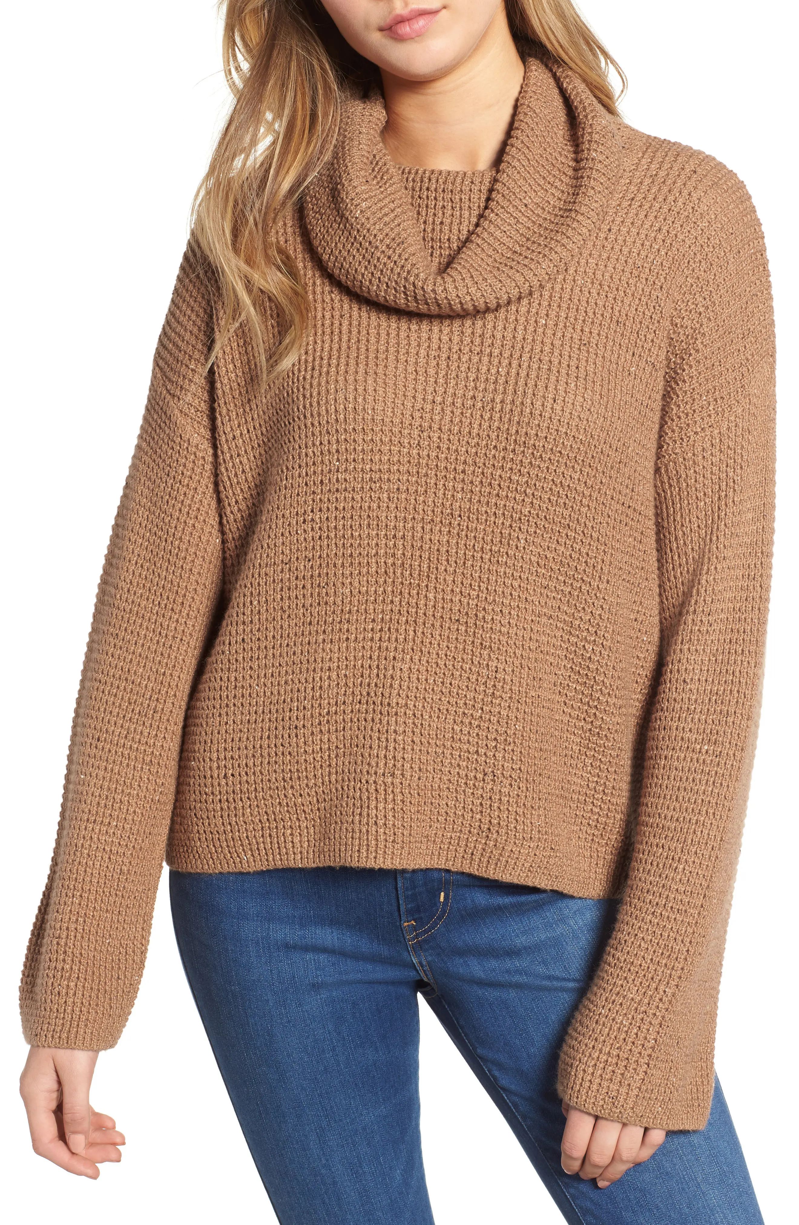 BP. Chunky Thermal Cowl Neck Sweater (Regular & Plus Size) | Nordstrom