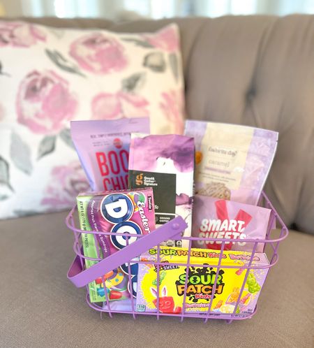 Add some wow factor to your Easter baskets by keeping to a single color palate ⤵️

This sugar plum inspired movie night themed Easter Basket is sure to impress any sweet tooth with all of the movie night essentials from kettle corn to boxes of gummy candies 🍿



If you enjoyed this monochromatic Easter Basket - be sure to check out the blue snack filled basket that I made for my husband too! ✨

#LTKunder50 #LTKhome #LTKGiftGuide