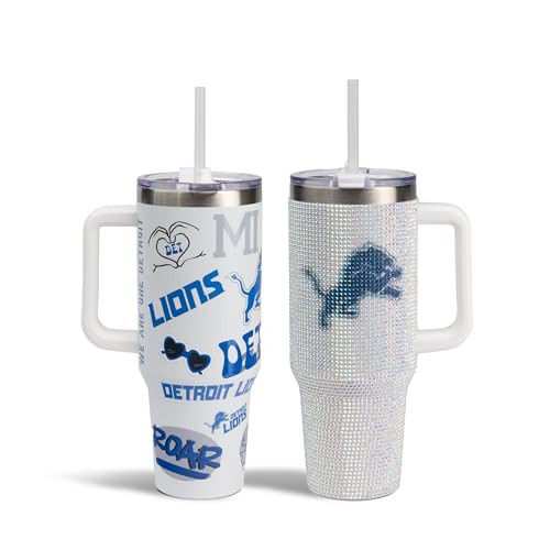 The Memory Company Officially Licensed NFL - Detroit Lions 2-Pack Game Day Tumblers Team Spirit/Bling | Amazon (US)