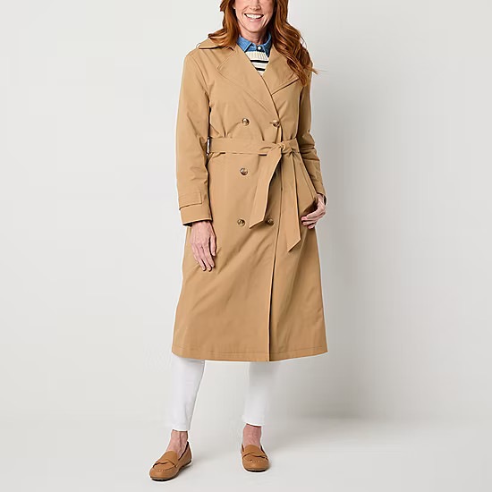 St. John's Bay Midweight Womens Trench Coat | JCPenney