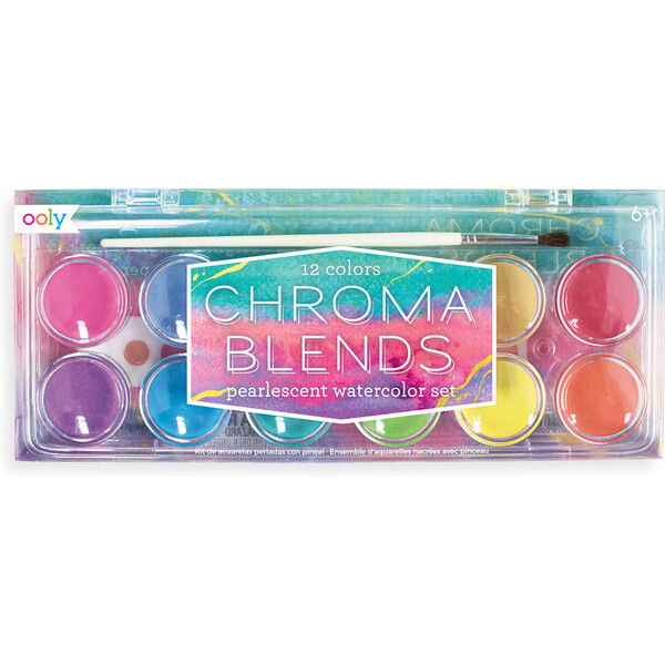 Chroma Blends Pearlescent Watercolor Paint (Set of 13) | Maisonette