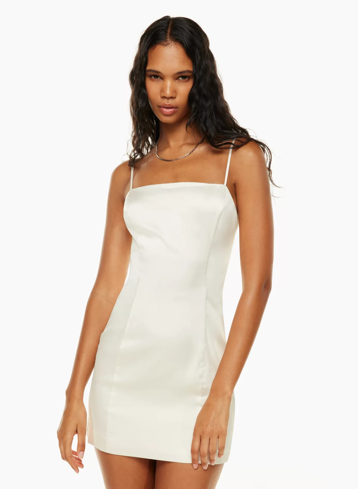 SHIMMER SATIN DRESS | Aritzia