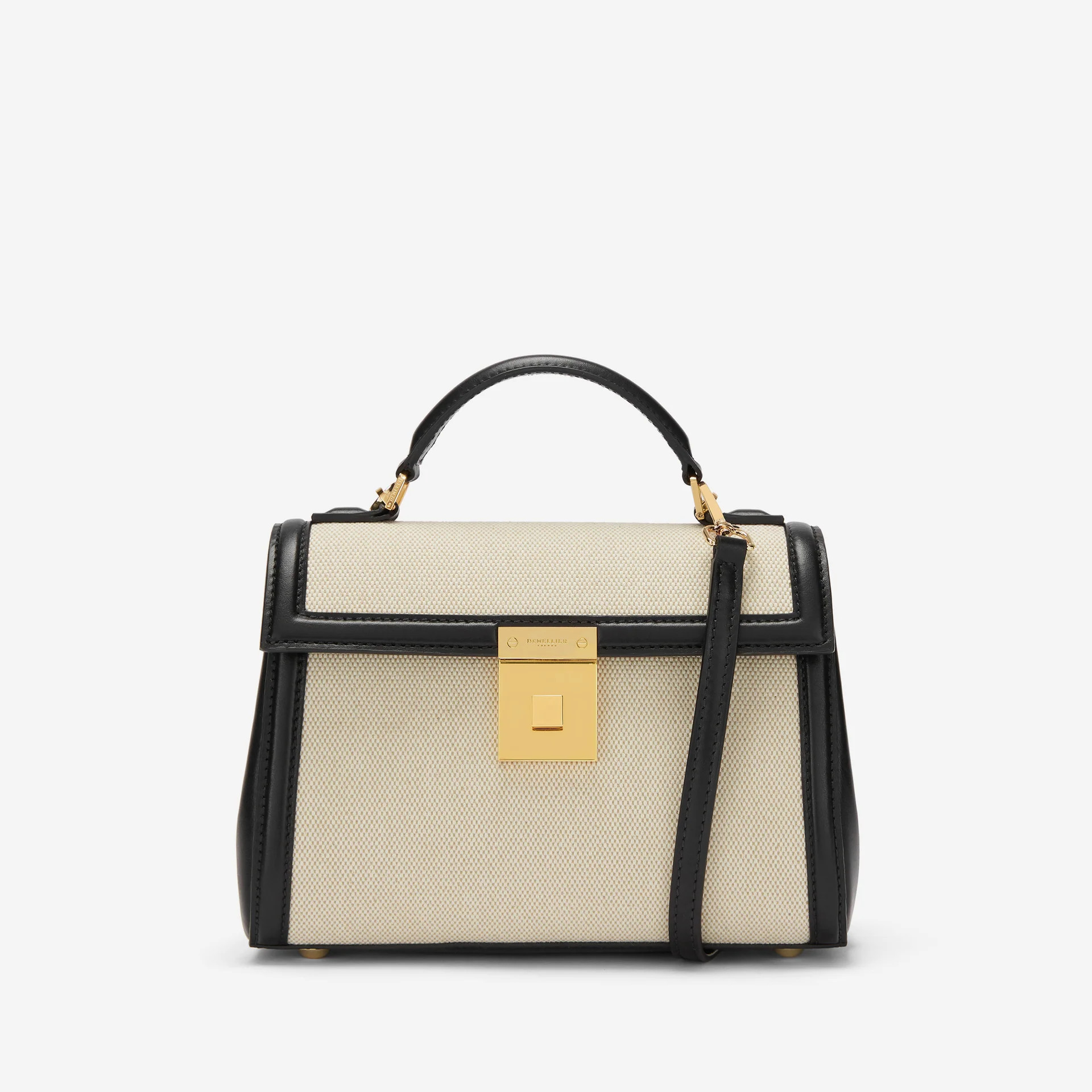 The Paris | Salt & Pepper Canvas Black Smooth | DeMellier | DeMellier