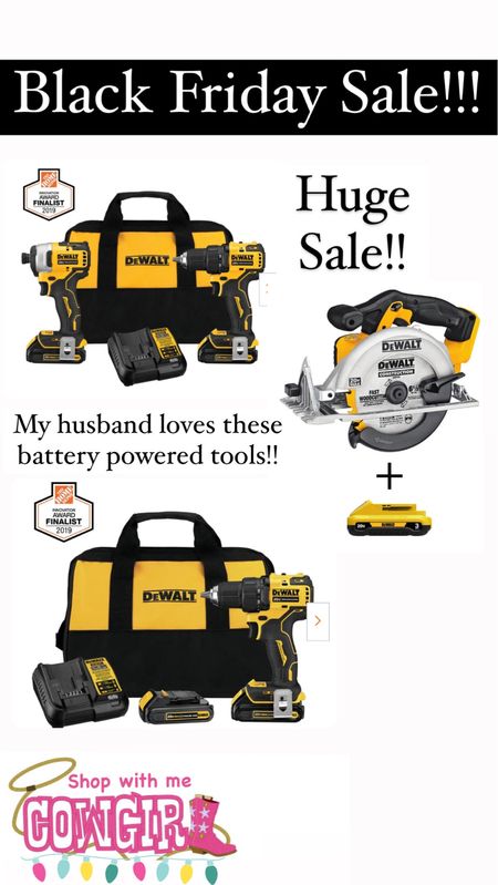 Gift Guide for Him
Tools that he will love
Black Friday sale
Dewalt battery powered tools


#LTKCyberweek #LTKGiftGuide #LTKmens