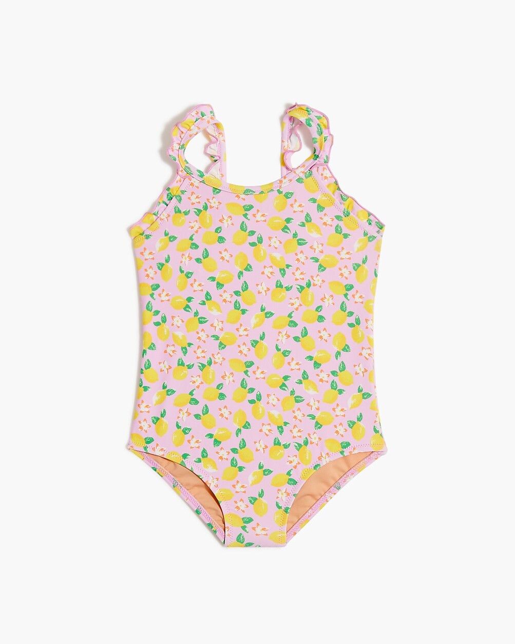 Girls' lemon ruffle one-piece swimsuit | J.Crew Factory