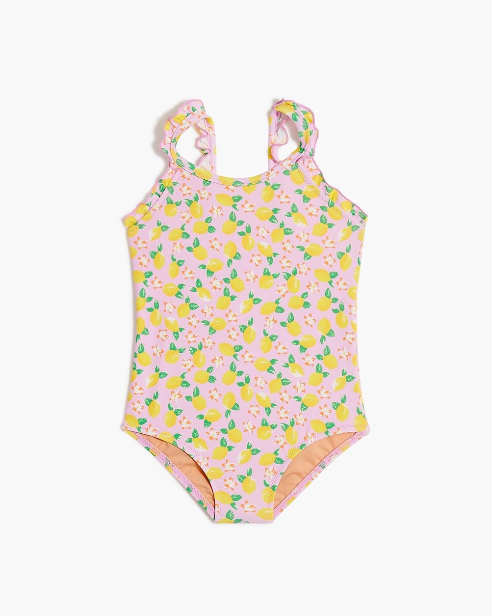 Girls' lemon ruffle one-piece swimsuit | J.Crew Factory