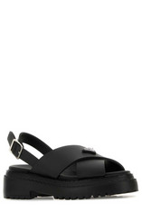 Prada Triangle-Logo Sandals | Cettire Global