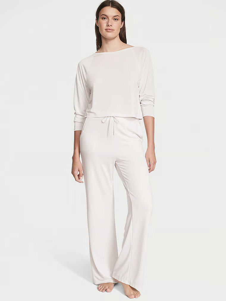 Sandwashed Jersey Twist-Back Top - Apparel - Victoria's Secret | Victoria's Secret (US / CA )