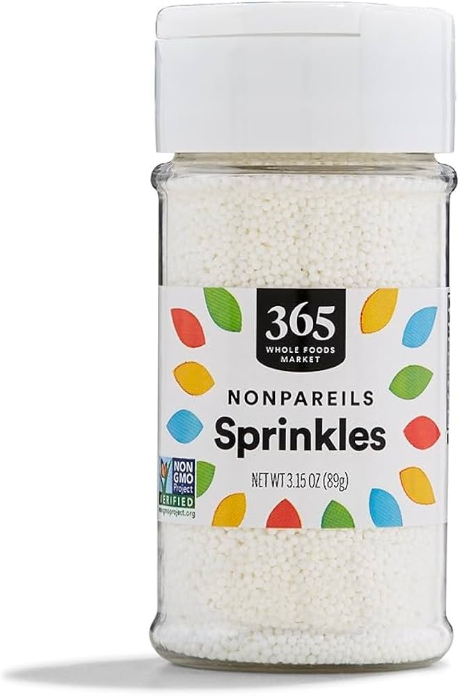365 by Whole Foods Market, White Nonpareils Sprinkles, 3.15 Ounce | Amazon (US)