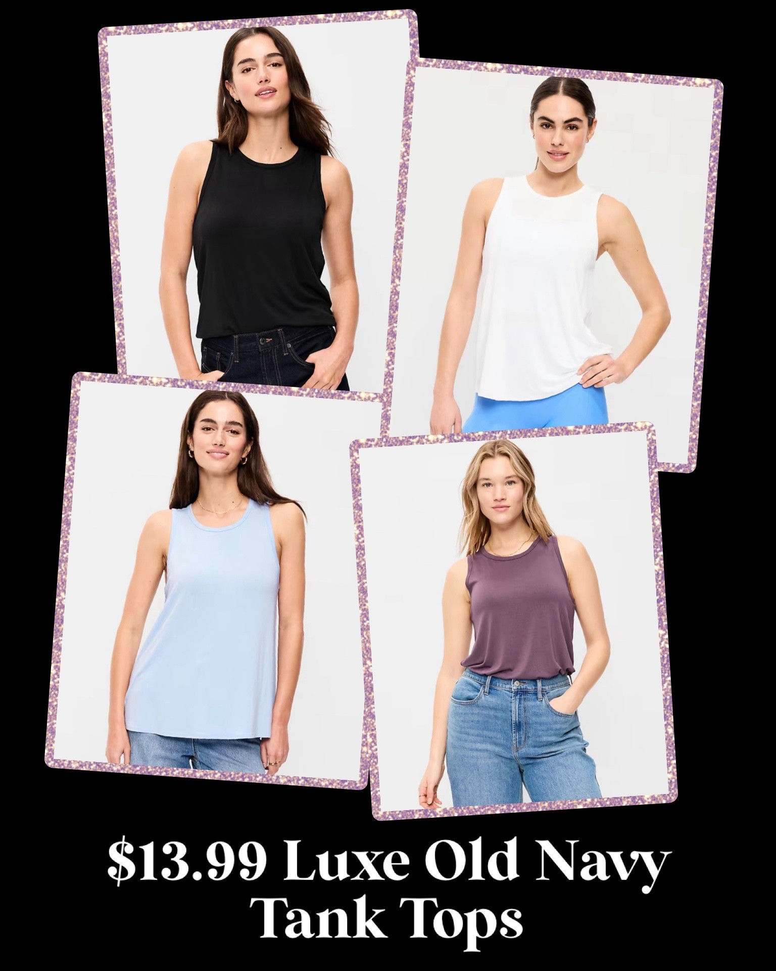 Old Navy has their ongoing fan favorite Luxe Tank Tops down to $13.99 today! These have been a best seller for years since the material and fit are so good 🙌🏻 The tanks have almost a silky feeling to them that keeps you cool on hot days, and the loose fit is super comfy. Lots of colors to choose from! 

#LTKSeasonal #LTKSaleAlert #LTKootd
