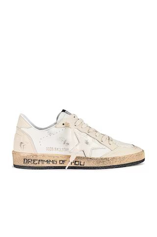 Golden Goose Ball Star Sneaker in White, Cream, & Milk from Revolve.com | Revolve Clothing (Global)