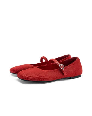 Mirth | Square Toe Mary Jane Flats | Fitory Footwear US