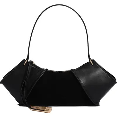 Kenneth Cole Crosby Leather Shoulder Bag in Black at Nordstrom | Nordstrom
